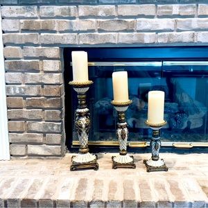 Fireplace Candle Holders